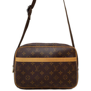 Louis Vuitton Monogram Leather Brown Reporter Shoulder Bag